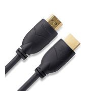 Cablesson Basic 16 ft/ 5m High Speed HDMI Cable (HDMI Type A, v2.1/2.0b/2.0a/2.0/1.4) - 4K, 3D, UHD, ARC, Full HD, Ultra HD, 2160p, HDR for PS4, Xbox One, Wii, Sky Q For LCD, LED, UHD, 4k TVs - Black