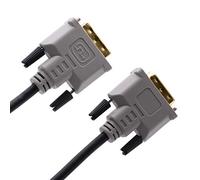 Cablesson DVI to DVI cable - Broadband, DVI-D male to DVI-D male with gold-plated connectors. Single link 19 pin, for TV, monitor and projector, HDTV resolutions up to 1920x1080 - Black, 10m.