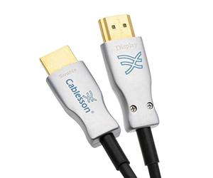 Cablesson Ivuna Advanced AOC HDMI 2.0 Active Optical Cable - Fiber Optic HDMI Cable Optical Electric Transfer HDMI 4K60Hz Cable - 4K Ultra 3840 x 2160 @ 60Hz 3D, 18Gbps 4:4:4/4:2:2/4:2:0 HDMI - 15m