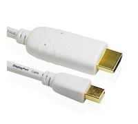 Cablesson Mini DisplayPort to HDMI Cable 2m for Apple iMac MacBook Pro Air LCD TV (VIDEO Adapter lead for Apple iMac- Unibody MacBook - Pro - Air & PC with Mini DP etc.) Full HD 1080p 24k Gold Plated