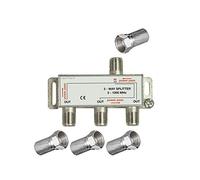 CableStop ® 3 Way Coax TV Aerial SAT Freeview Splitter 5-1000 MHz