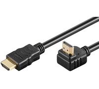 CableStop HDMI LEAD to RIGHT ANGLE HDMI 90 DEG 10cm to 2 metre CABLE FULL HD 1080p v1.4 (1 metre)
