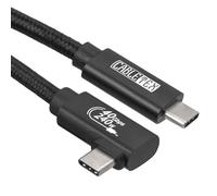 CABLETEX USB 4 Cable Angled 1 m, Supports 8K HD Display, 40 Gbps Data Transfer, 240 W USB-C Charging Cable, for Type-C Laptops, MacBook Pro M1 & M2, Monitor, Docking Station and More