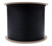 CableWholesale 6 Fiber Indoor/Outdoor Fiber Optic Cable, Multimode, 50/125 Micron, OM3, 10 Gbit, Black, Riser Rated, Spool, 1000 feet