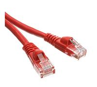 CableWholesale's Cat5e Red Ethernet Patch Cable, Snagless/Molded Boot, 6 foot