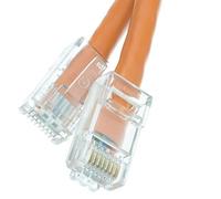 CableWholesale's Cat6 Orange Ethernet Patch Cable, Bootless, 7 foot