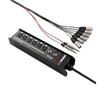 CableWorks By Gator Cases Backline Series 6x2 Drop Snake - 20 Feet, (6) Channel | (2) Returns (GCWB-DS6X2-20)