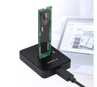 CABLEXPERT Desktop Base USB Type-C M.2 SATA & NVME SSD Drive Docking Station, Black Brand
