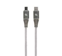 Cablexpert | Premium cotton braided USB Type-C to micro-USB charging and data ca