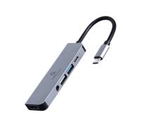 Cablexpert USB Type-C 5-in-1 multi-port adapter (Hub + HDMI + PD + stereo audio)