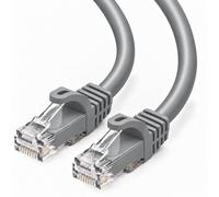 Cablix Cat5e Ethernet Cable, Gray, 10FT | Patch Cord, UTP with Boot, High-Speed LAN Network Cable, RJ45 Connector