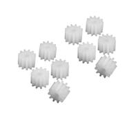 Cabluandry 10pcs 2mm Tight Fit Hole Motor Spindle Gear 10 Teeth Plastic Gear 5.95mm Diameter Car Toy Pinion DIY Drone Motor Gear Position
