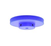 Cabluandry 1pcs 1 Module 12mm Bore Plastic Worm Gear Worm Gear 1M 20 Teeth 25T 30T 35T 40T 50T 60T 80 Teeth Blue Nylon Turbine Gear Position(60T)
