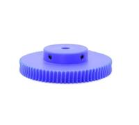 Cabluandry 1pcs Blue Nylon Worm Gear 8mm Inner Hole 1 Module 20 Teeth 25T 30T 35T 40T 50T 60T 80 Teeth Turbine Gear M4 Screw Pinion Position(60T)