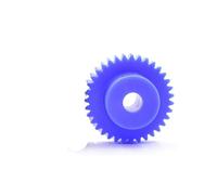 Cabluandry 1pcs Blue Nylon Worm Gear 8mm Inner Hole 1 Module 20 Teeth 25T 30T 35T 40T 50T 60T 80 Teeth Turbine Gear M4 Screw Pinion Position(35T)