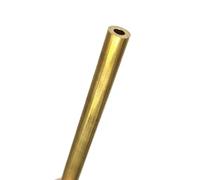 Cabluandry 2pcs Brass Pipe 0.2mm Wall Thickness 1mm 11mm OD Brass Tube Straight Thin Wall Small Diameter Hollow(OD 6.5 x ID 6.1mm)