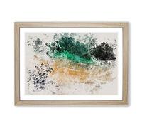 Cabo Bello Beach in Mexico Watercolour Framed Print | A2 Oak Framed Wall Art | Ready to Hang | Modern Beach Picture | Living Room Bedroom Lounge Office