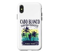 Cabo Blanco Surfing Paradise Piura Peru Retro Wave Case for iPhone X/XS