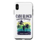 Cabo Blanco Surfing Paradise Piura Peru Retro Wave Case for iPhone XS Max
