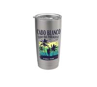 Cabo Blanco Surfing Paradise Piura Peru Retro Wave Stainless Steel Insulated Tumbler
