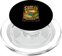 Cabo de Gata Spain, Vintage Mediterranean Coast Design PopSockets PopGrip for MagSafe