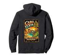 Cabo de Gata Spain, Vintage Mediterranean Coast Design Pullover Hoodie