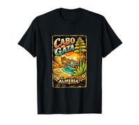 Cabo de Gata Spain, Vintage Mediterranean Coast Design T-Shirt