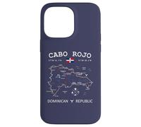 CABO ROJO Dominican Republic Flag Map GPS Coordinates Case for iPhone 14 Pro Max