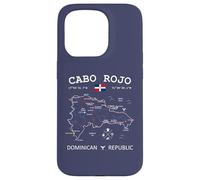 CABO ROJO Dominican Republic Flag Map GPS Coordinates Case for iPhone 15 Pro