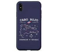 CABO ROJO Dominican Republic Flag Map GPS Coordinates Case for iPhone XS Max