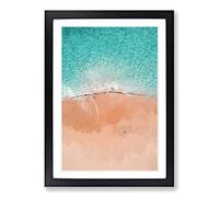 Cabo San Lucas Beach Mexico in Abstract Framed Print | A2 Black Framed Wall Art | Ready to Hang | Abstract Beach Picture | Living Room Bedroom Lounge Office