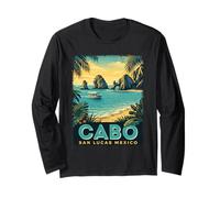 Cabo San Lucas Mexico - Retro Spring Break Beach Vacation Long Sleeve T-Shirt