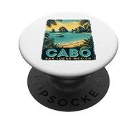 Cabo San Lucas Mexico - Retro Spring Break Beach Vacation PopSockets Adhesive PopGrip