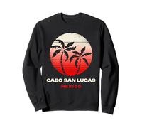Cabo San Lucas Mexico Summer Vacation Retro Sunset Palm Sweatshirt
