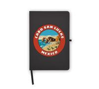 Cabo San Lucas Mexico Travel Souvenir Trip Badge Notebook, Blank Pages, Faux Leather Cover, Planner, Journal, Workbook