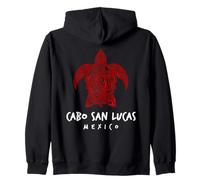 Cabo San Lucas Mexico Tribal Sea Turtle Ocean Art Design Zip Hoodie