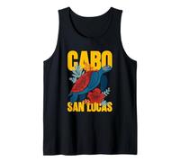 Cabo San Lucas Mexico Vacation Sea Turtle Floral Patterns Tank Top