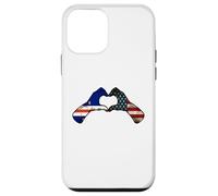 Cabo Verde American USA Flag - USA Cabo Verdean Heart Case for iPhone 12 mini