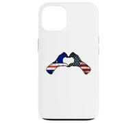 Cabo Verde American USA Flag - USA Cabo Verdean Heart Case for iPhone 13