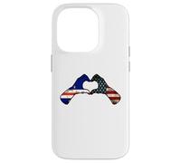Cabo Verde American USA Flag - USA Cabo Verdean Heart Case for iPhone 14 Pro