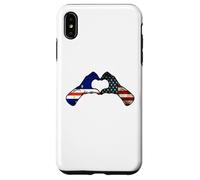 Cabo Verde American USA Flag - USA Cabo Verdean Heart Case for iPhone XS Max