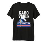 Cabo Verde Atlantic Ocean Wave Island Heritage Premium T-Shirt