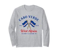 Cabo Verde Cabo Verde Root Cross Flag Long Sleeve T-Shirt