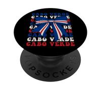 Cabo Verde Cape Verdean Pride Coquette Bow Flag PopSockets Adhesive PopGrip
