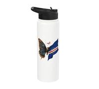 Cabo Verde Cape Verdean Roots Cape Verde Flag Stainless Steel Insulated Water Bottle
