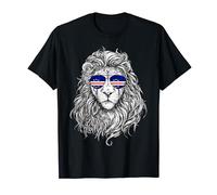 Cabo Verde Flag Lion Sunglasses Gifts Love Cabo Verde T-Shirt