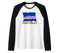 Cabo Verde Flag Patriotic Men Women Kids Cape Verdean Raglan Baseball Tee