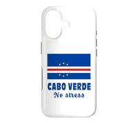 Cabo Verde Flag with Motto of Cape Verde NO STRESS Case for iPhone 17
