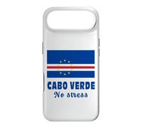 Cabo Verde Flag with Motto of Cape Verde NO STRESS Case for iPhone Air