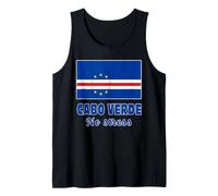 Cabo Verde Flag with Motto of Cape Verde NO Stress Tank Top